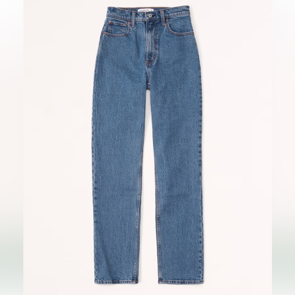 A&F High Rise 90s Straight Jeans